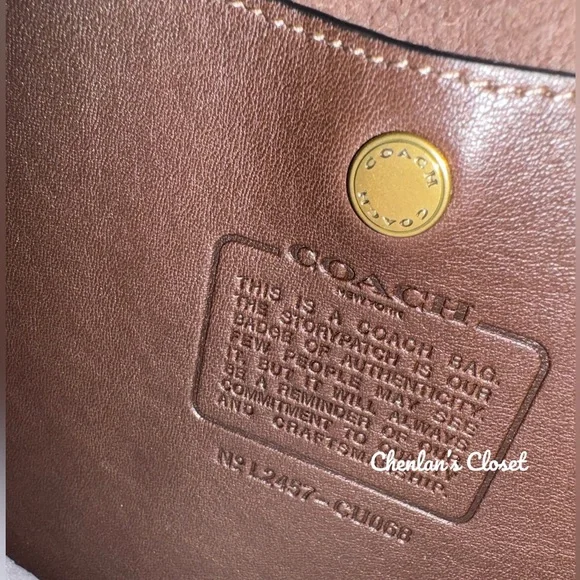 Coach Brooklyn Maple Brown Color Leather Shoulder Bag 28 - Picture 13 of 13